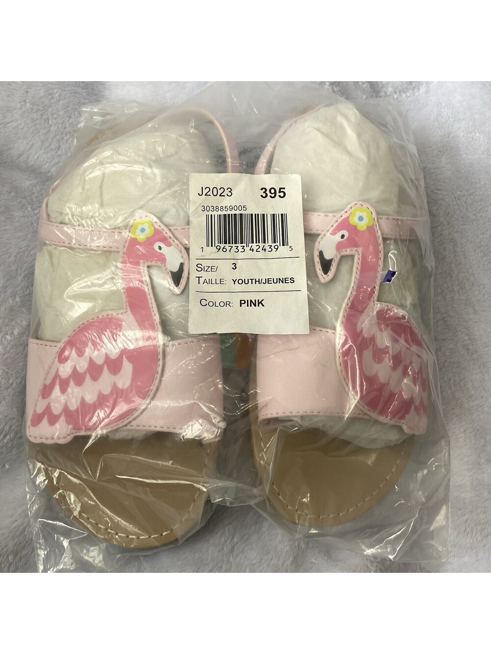 Gymboree Pink Flamingo Tropical Sandals – Girls Size 3